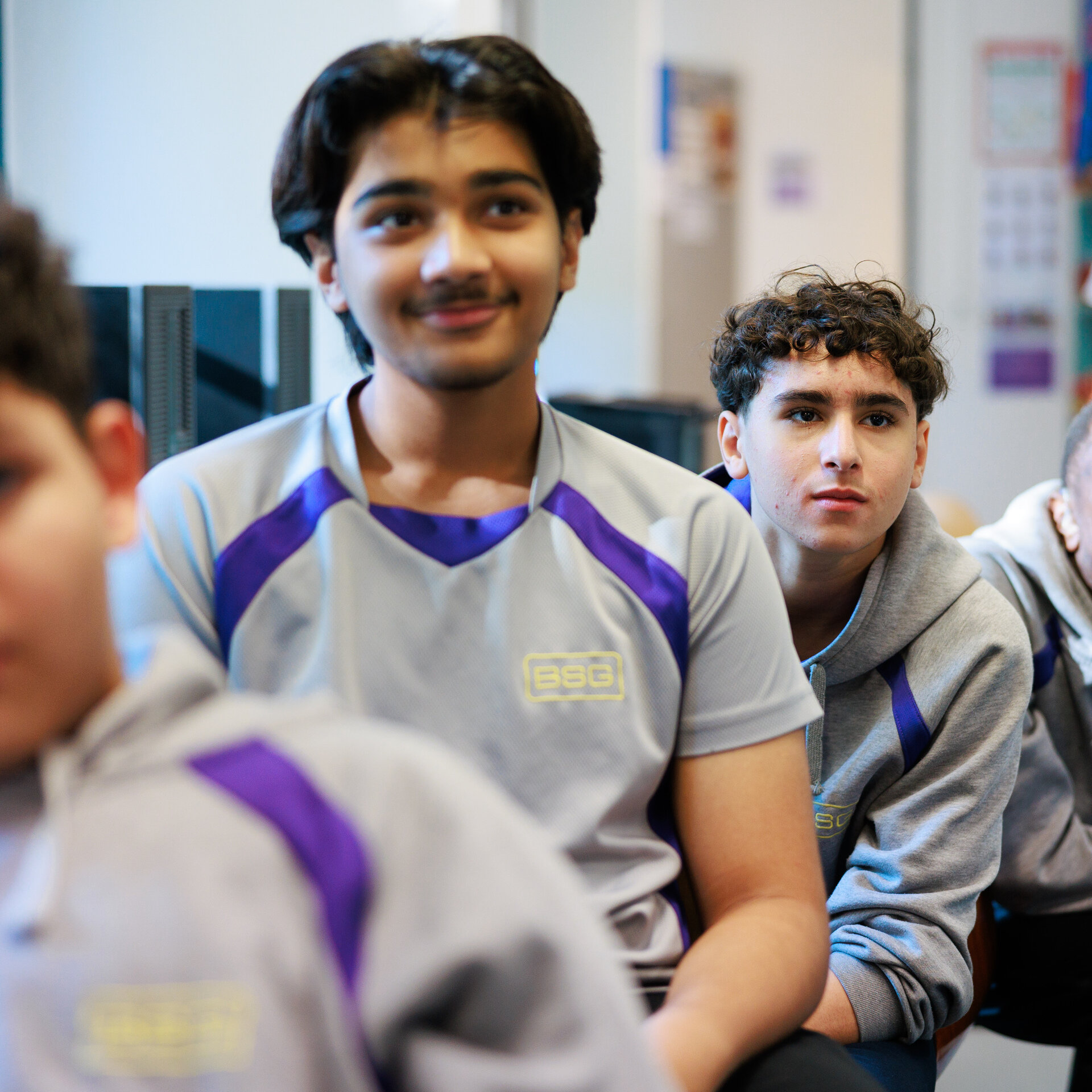 students smiling