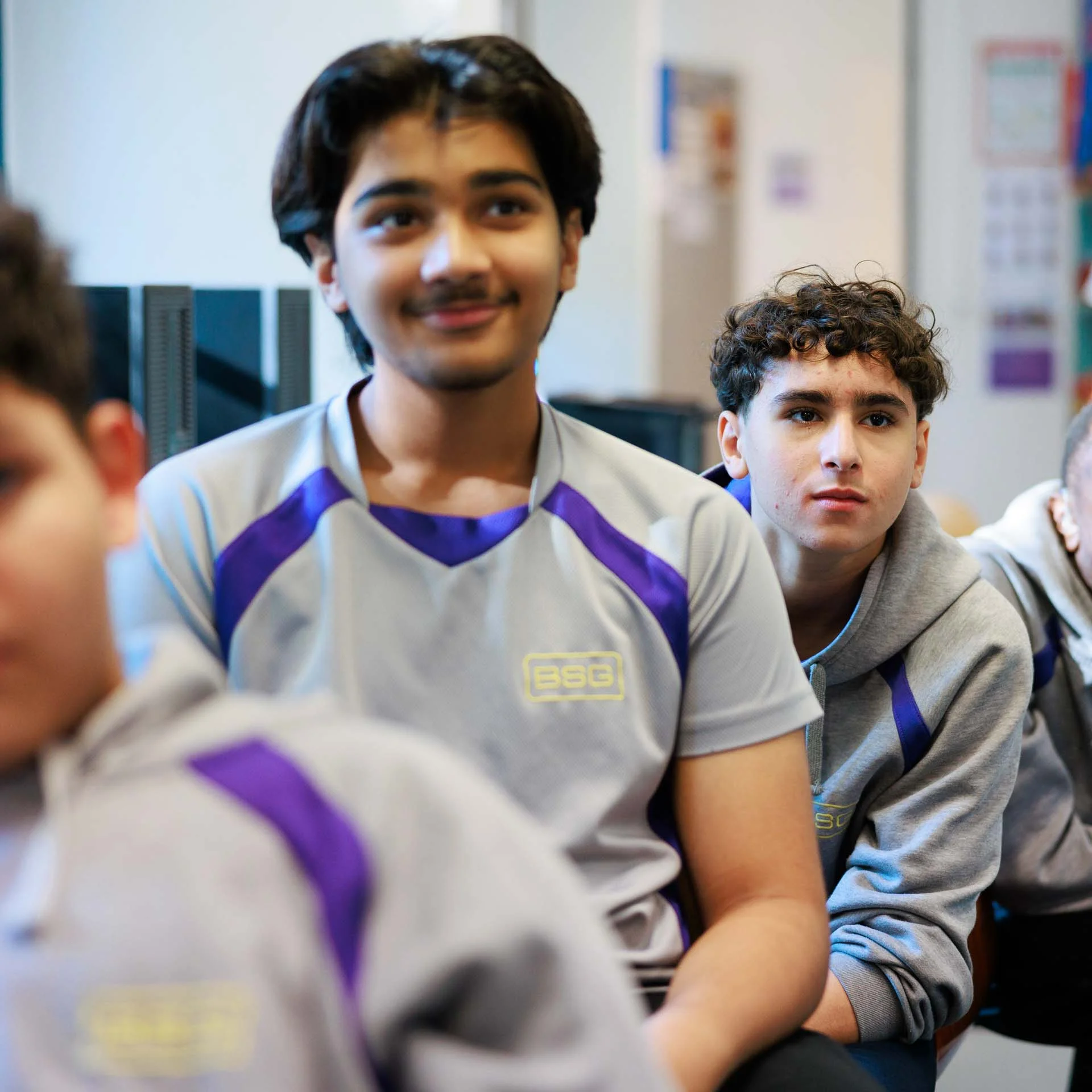 students smiling