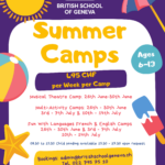 BSG Summer Camps flyer