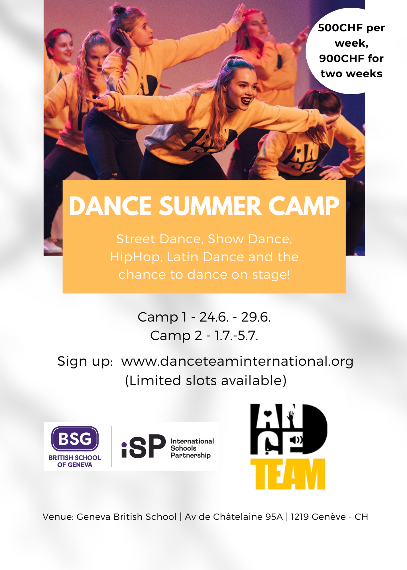 Dance Summer Camps at BSG